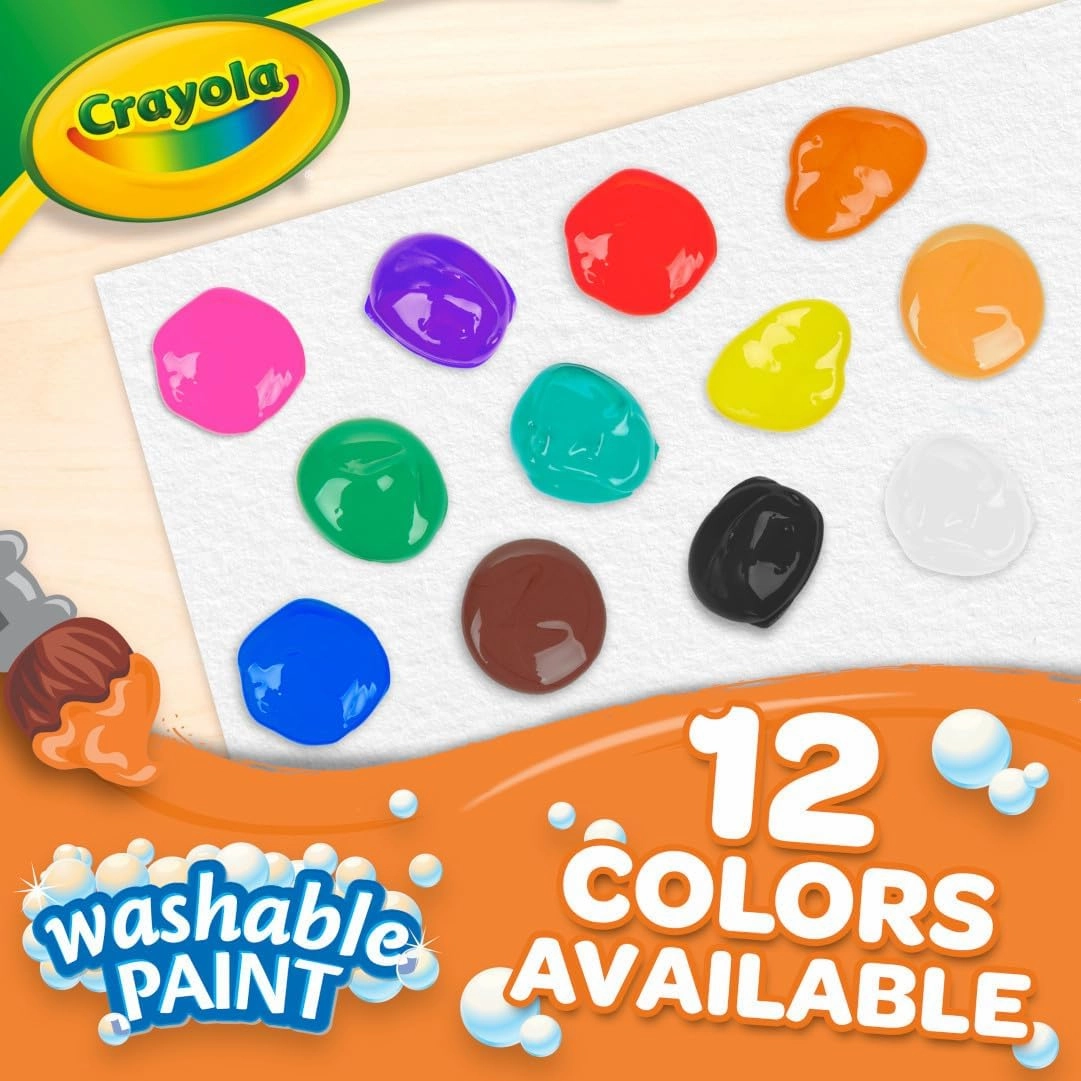 Crayola Washable Paint For Kids - Yellow (1 Gallon), Kids Arts And Crafts Supplies, Non Toxic, Bulk