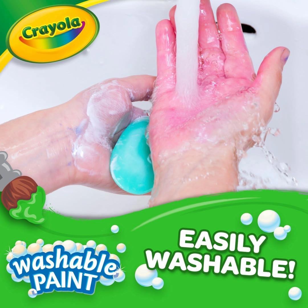 Crayola Washable Paint For Kids - Yellow (1 Gallon), Kids Arts And Crafts Supplies, Non Toxic, Bulk