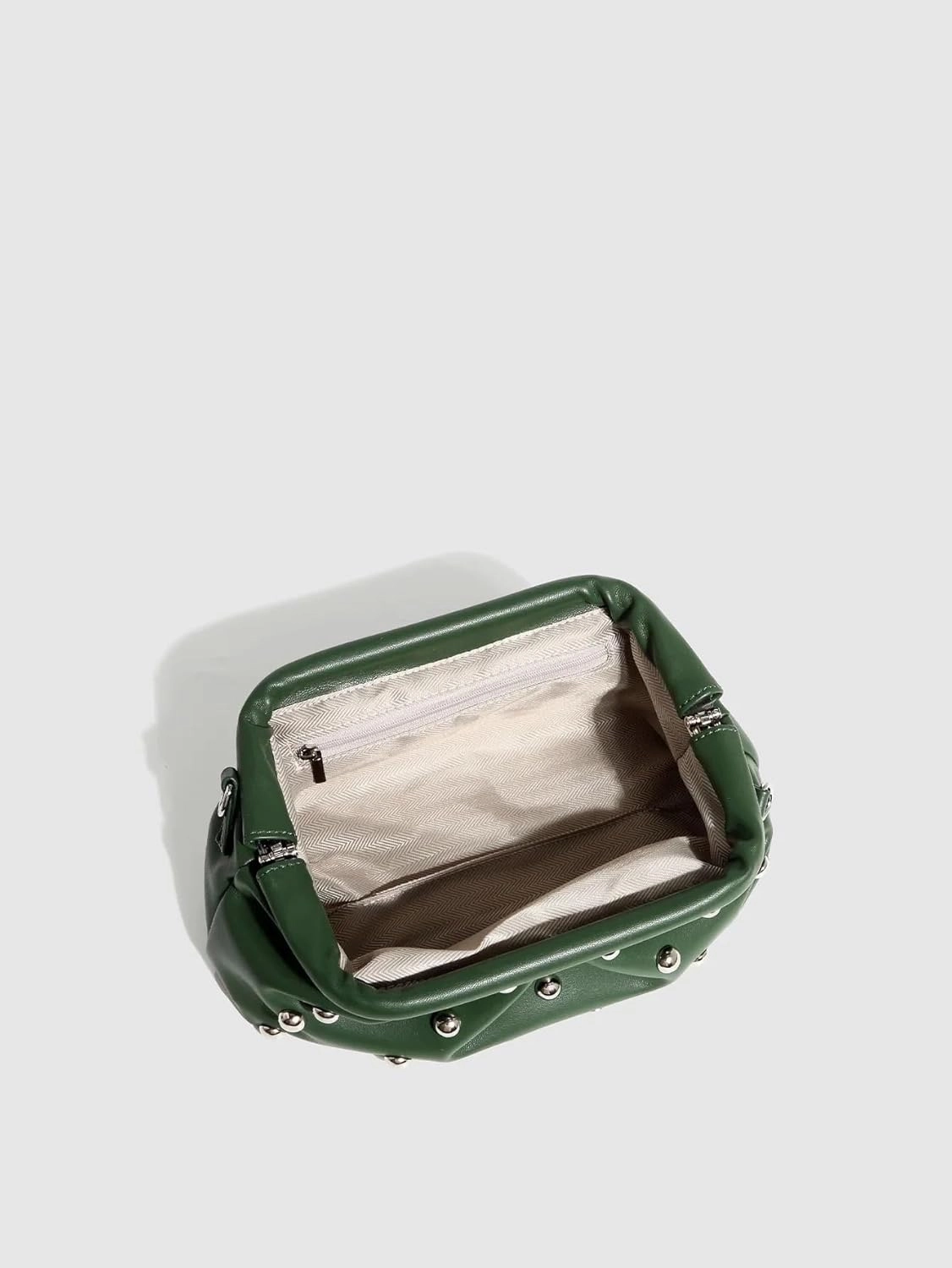 cross-body bag Pleated Dumpling Studded Chain Bag