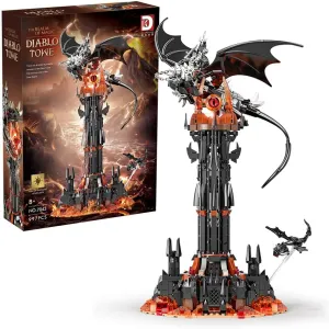 Dark Fantasy Castle & Dragon Building Blocks Set, Creative Castle Model with Light (997 PCS) 7043
