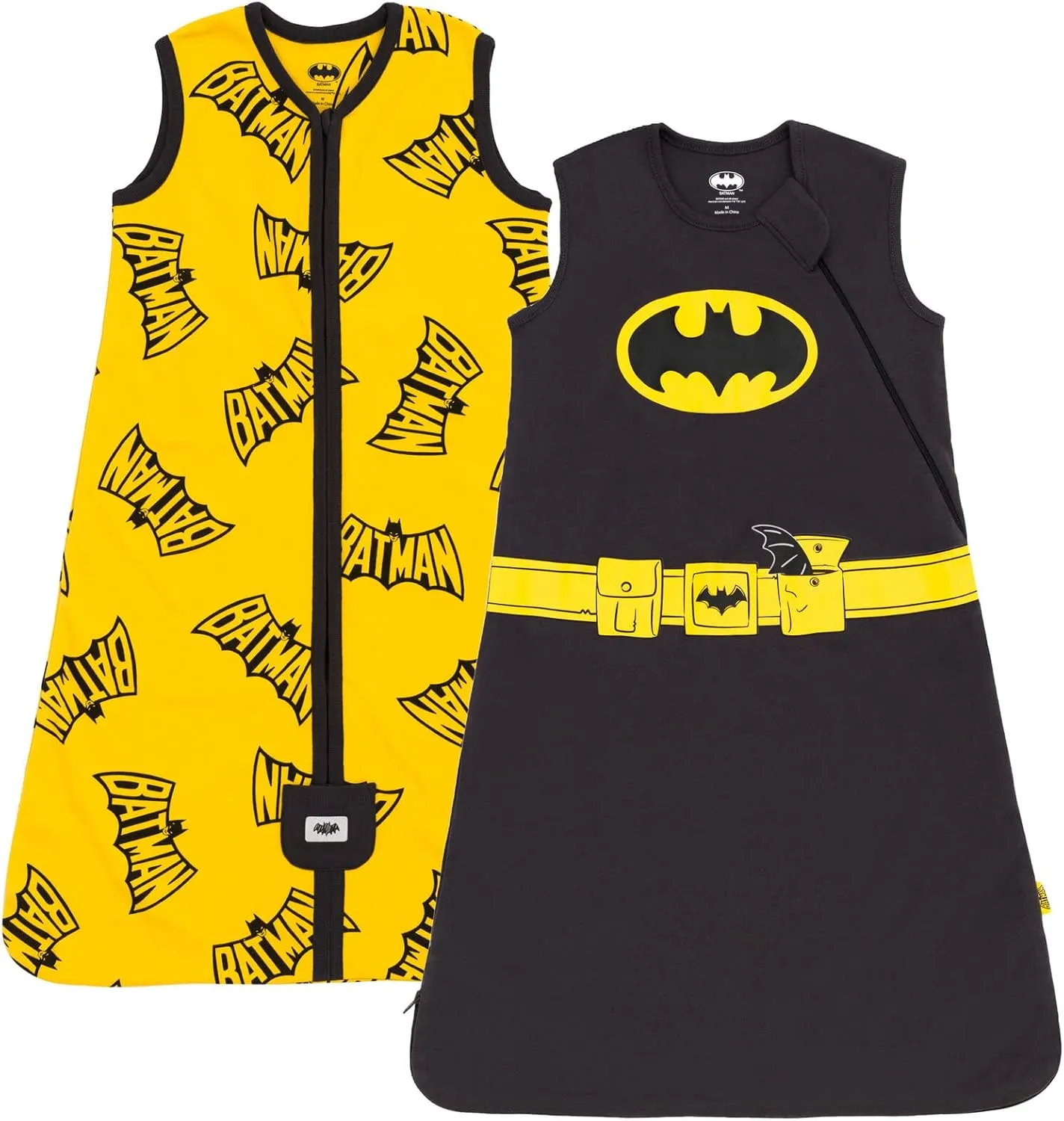 DC Comics Batman Baby 2 Pack Zip Up Sleep Sacks