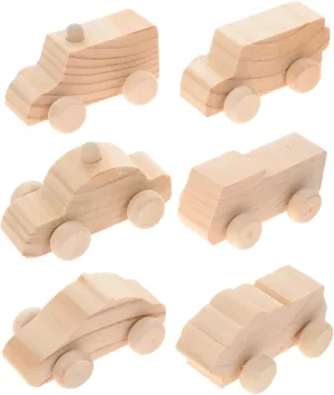 DECHOUS Mini Car Decors DIY Car Models Toys for Toddlers 1-3 Boys and Girls Painting Crafts