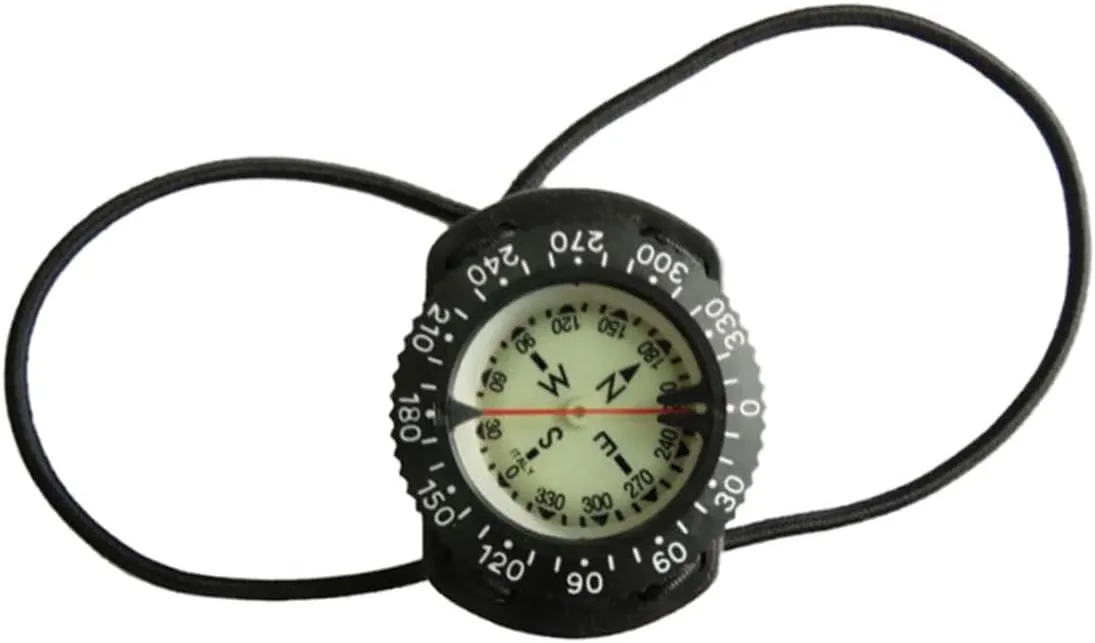 Dive Compass Wrist Compass Waterproof Underwater Navigation Compass with Bungee Guide