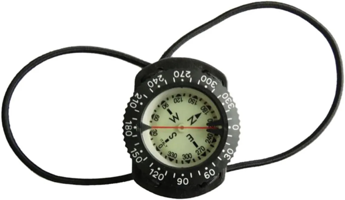 Dive Compass Wrist Compass Waterproof Underwater Navigation Compass with Bungee Sport Outdoor Use