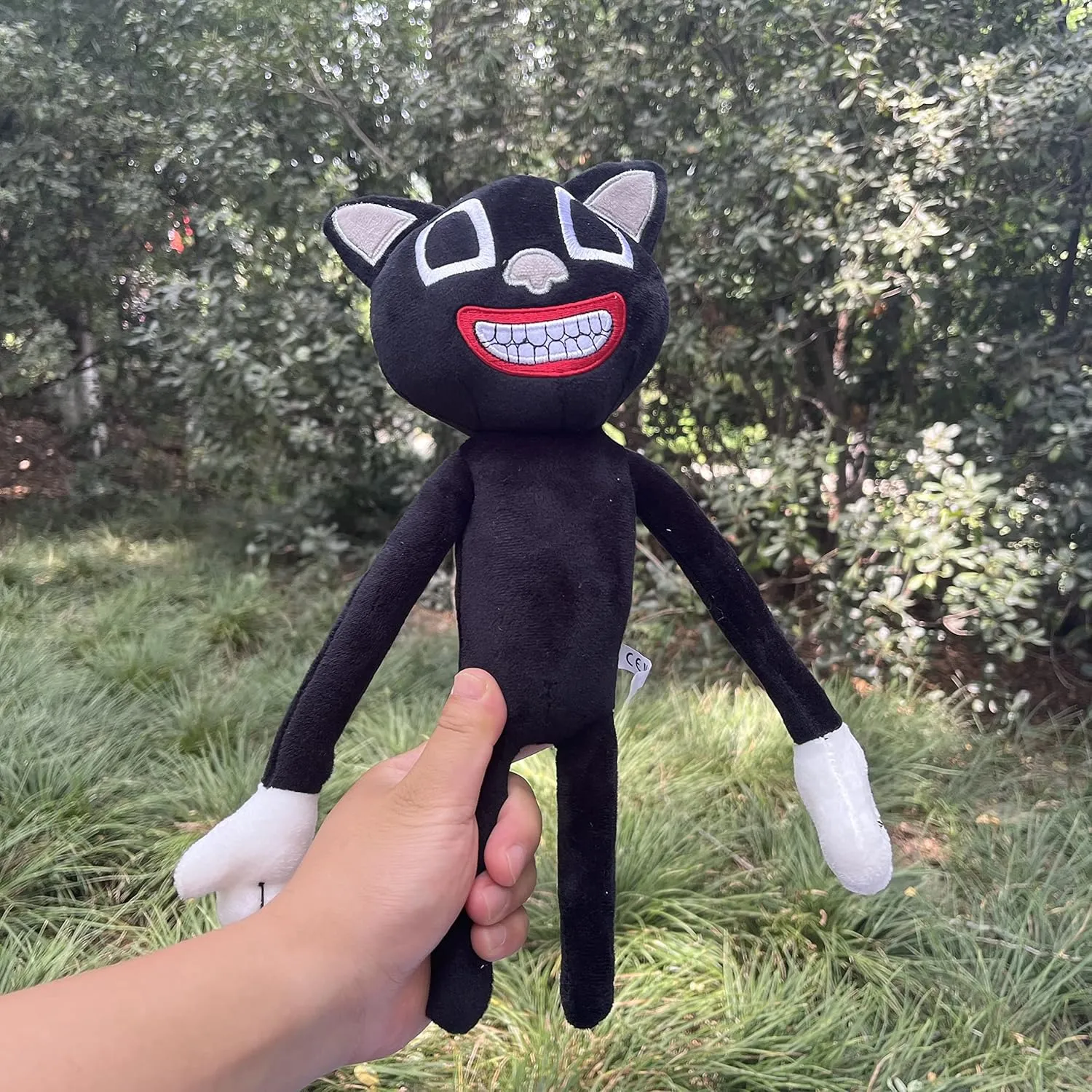 Dr.STONE Siren Head Plush Toys Limbs Movable Plush Toy Anime Black cat and Dog Doll Whistle Man Funny Doll，Plush Toys for Home Party Gift Birthday Gift(Black cat