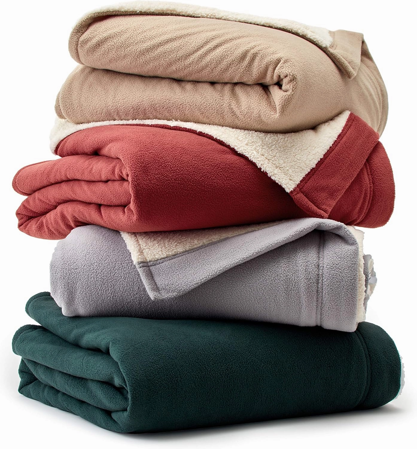 Eddie Bauer - Full Heated Blanket, Soft Fleece Electric Blanket with Sherpa Reverse, Warm Bedding with Low-Voltage Technology (Grey, Full)