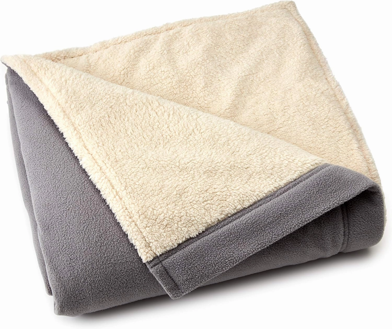 Eddie Bauer - Full Heated Blanket, Soft Fleece Electric Blanket with Sherpa Reverse, Warm Bedding with Low-Voltage Technology (Grey, Full)