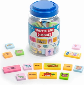 Educational Insights Storytelling Dominoes - Creative Story Prompt Toys & Social Skills Activities, Create Your Own Adventure Sequencing Games, Fun Conversation Starters & Gifts for Kids Ages 3 