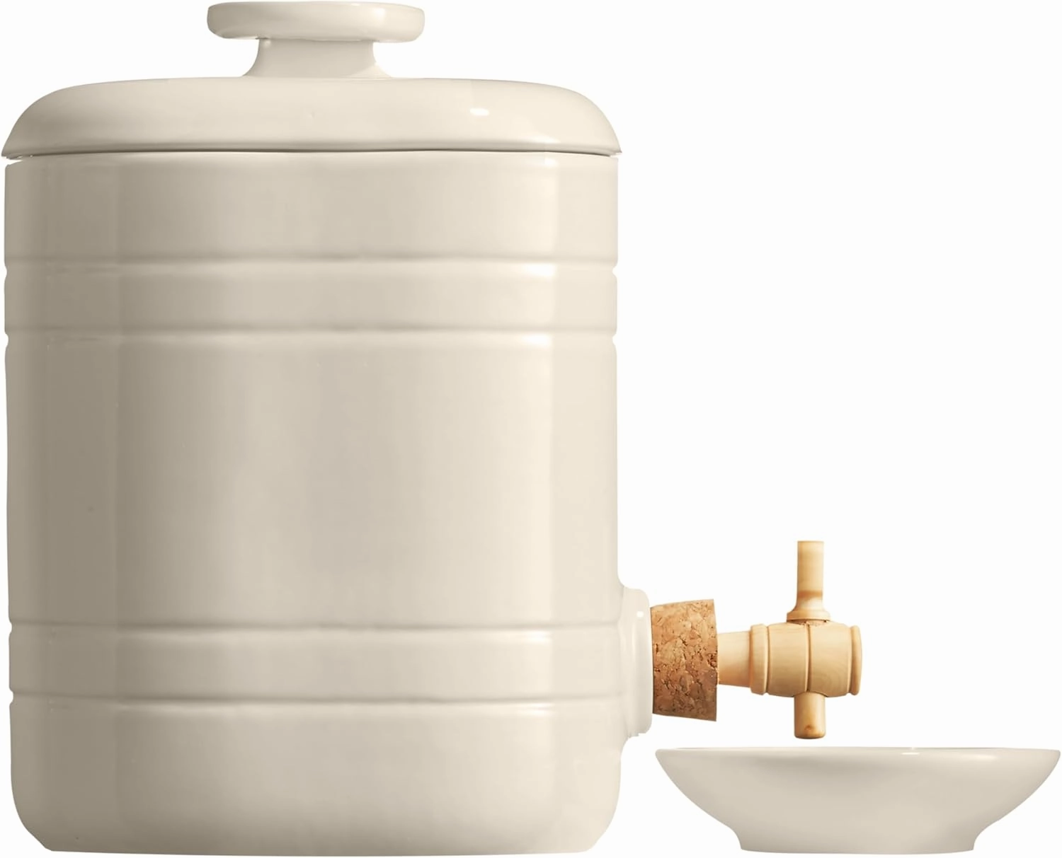 Emile Henry Made in France Ceramic Vinegar Pot- 2.1 Qt |Clay