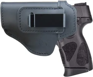 Fast gunman Holster IWB Leather Holster for Inside Waistband Concealed Carry Fits:Taurus G2C G3C / G2S / TH9c TH40c Compact / PT111 Millennium G2 / 709 740 Slim - or Similar Sized Pistols