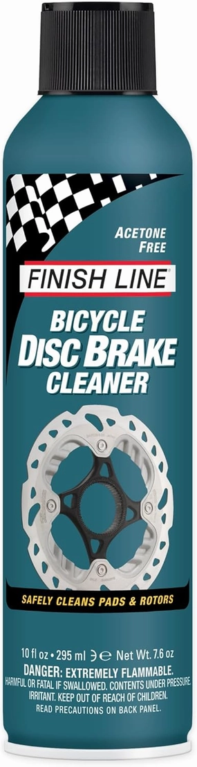 Finish Line Bicycle Disc Brake Cleaner Aerosol, 10 oz, Gray