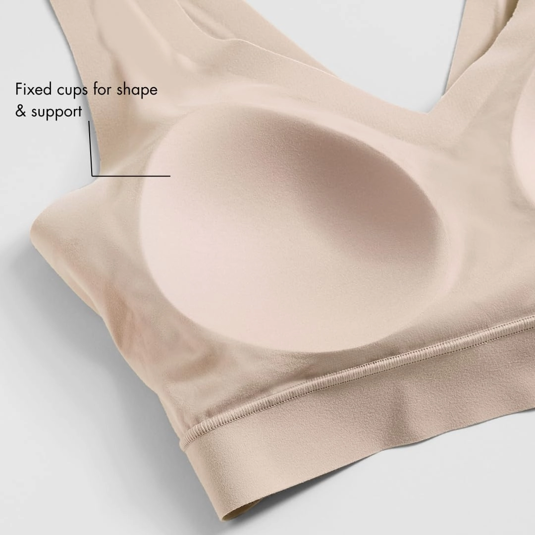 Floatley Cozy Bra Comfort Wirefree Full Coverage Seamless Bra with Embedded Pad for Women