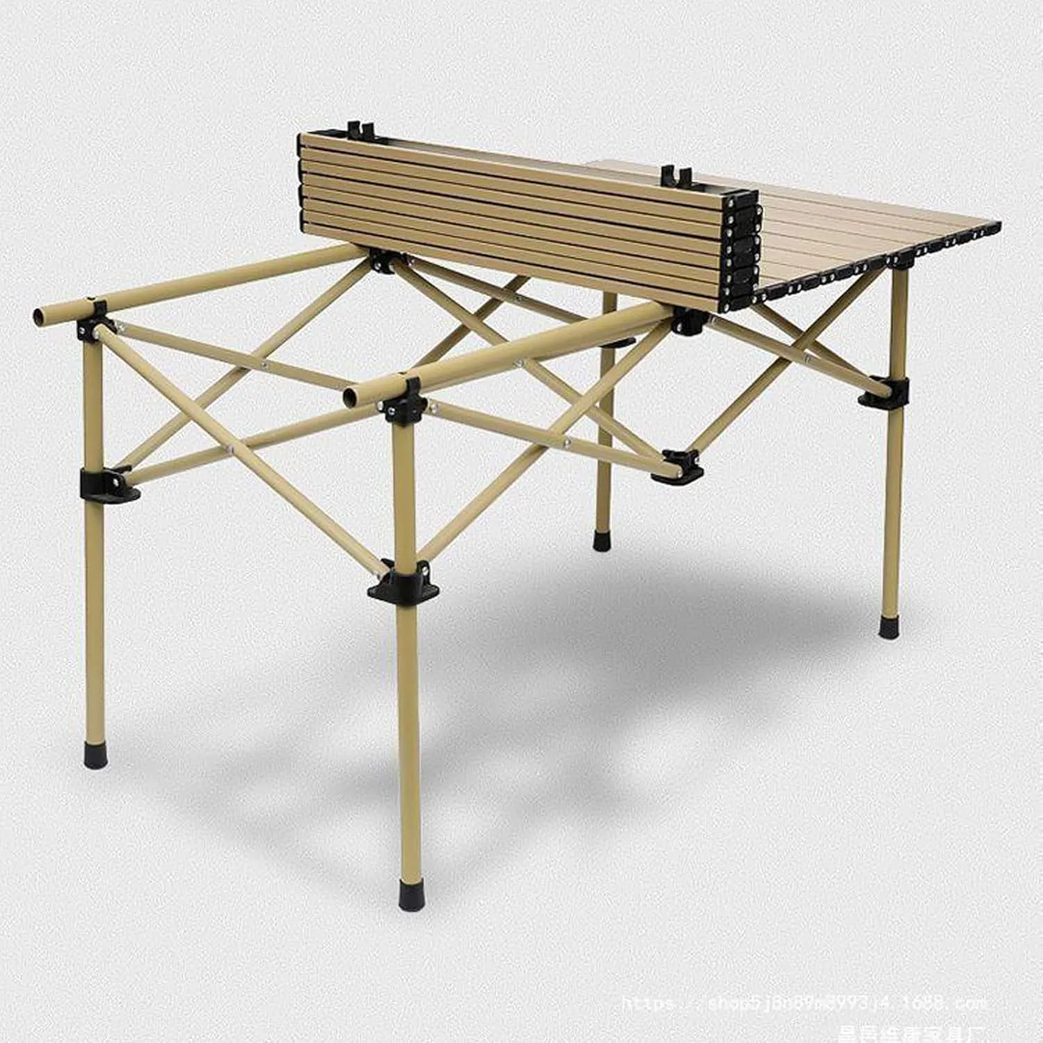 Folding Table and Seats Portable Lightweight Picnic Carbon Steel Family Table Chair Set Folding Picnic Table with Chairs Set, Carrying Storage Bag, Net Bag