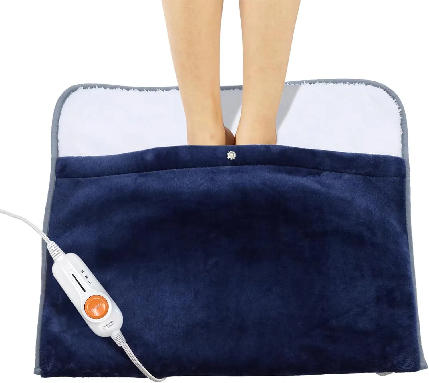 Gintao Electric Heated Foot Warmers for Men and Women,Foot Heating Pad Electric with Fast Heating Technology,Heating Pad Feet Warmer Auto Shut Off with 3 Temperature Setting,22×20 inches,Blue