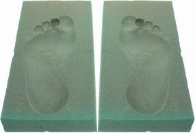GLEAVI Box Foot Molding Box Foam Foot Mold Casting Kit Foot Casting Kit DIY Footprint Foam Mold Foot Orthotic Mold Shoe Inserts Insole Foot Impression Foam Kit Carton 3D Bellows Manual