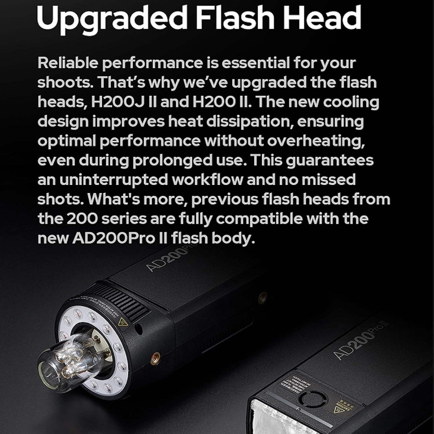 GODOX AD200 Pro II AD200ProII 200Ws 2.4G TTL Flash Strobe, 500 Full Power Flashes, Recycle Time Approx.0.01~1.8s Pocket Strobe Flash for Canon, Sony, Nikon, Fuji, Olympus, Panasonic(AD200Pro Upgraded)
