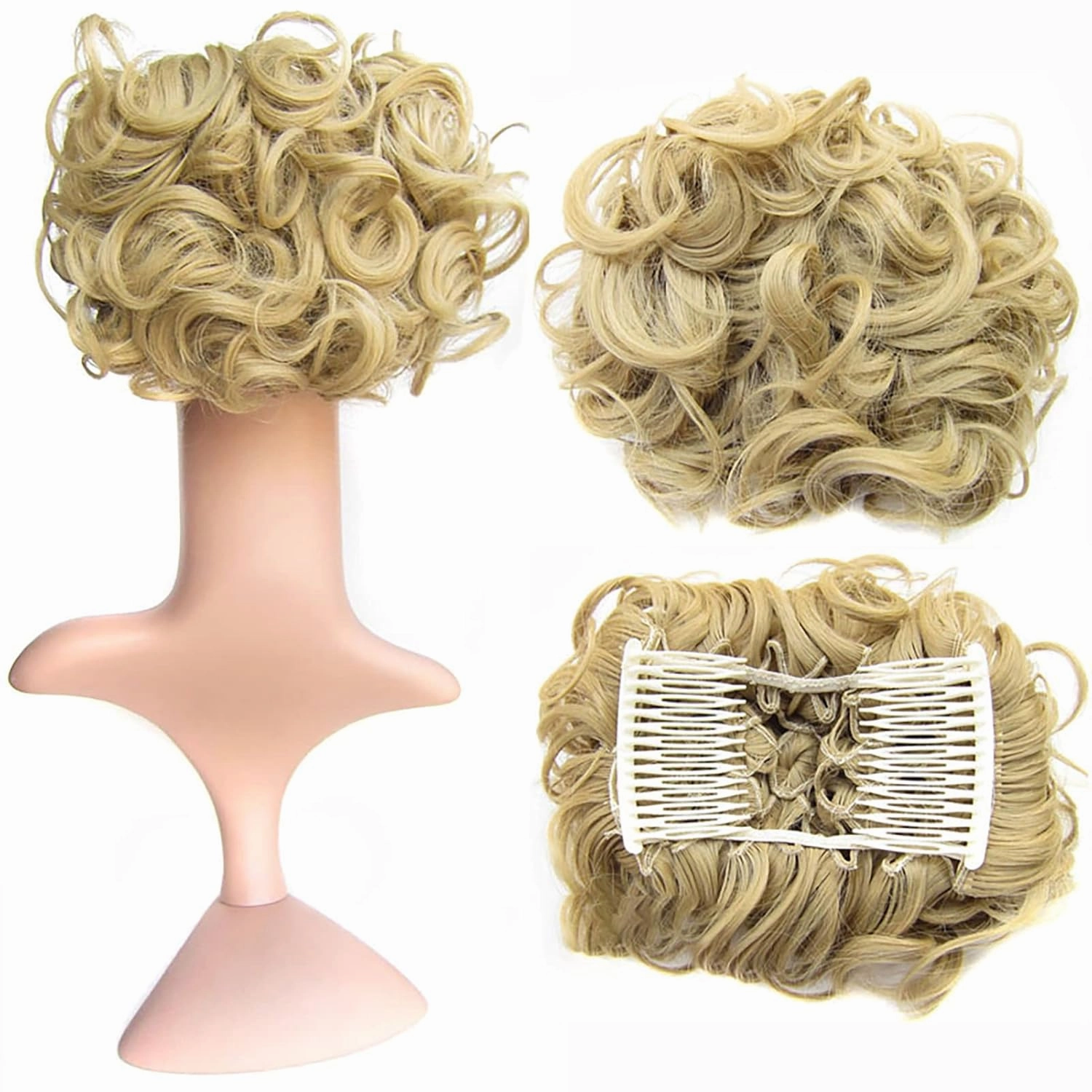 Hair Bun， Messy Bun Hair Piece Curly Hair Bun Extensions Updo Chignon Hairpiece(14#)