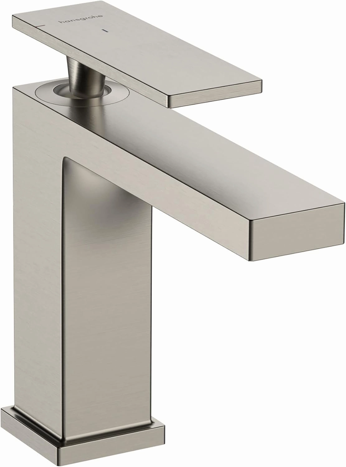 hansgrohe Tecturis E -Handle -Hole 6-inch Tall Bathroom Sink Faucet in Brushed Nickel, 73014821