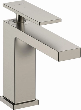 hansgrohe Tecturis E -Handle -Hole 6-inch Tall Bathroom Sink Faucet in Brushed Nickel, 73014821