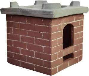 Happyyami Mini Furniture Model Dollhouse Miniature Stove Model Mini Furniture Ceramic Cooking Toys for DIY Dining Room Playhouse Kitchen Sandbox Accessories 8X8CM Tiny Kitchen Furniture