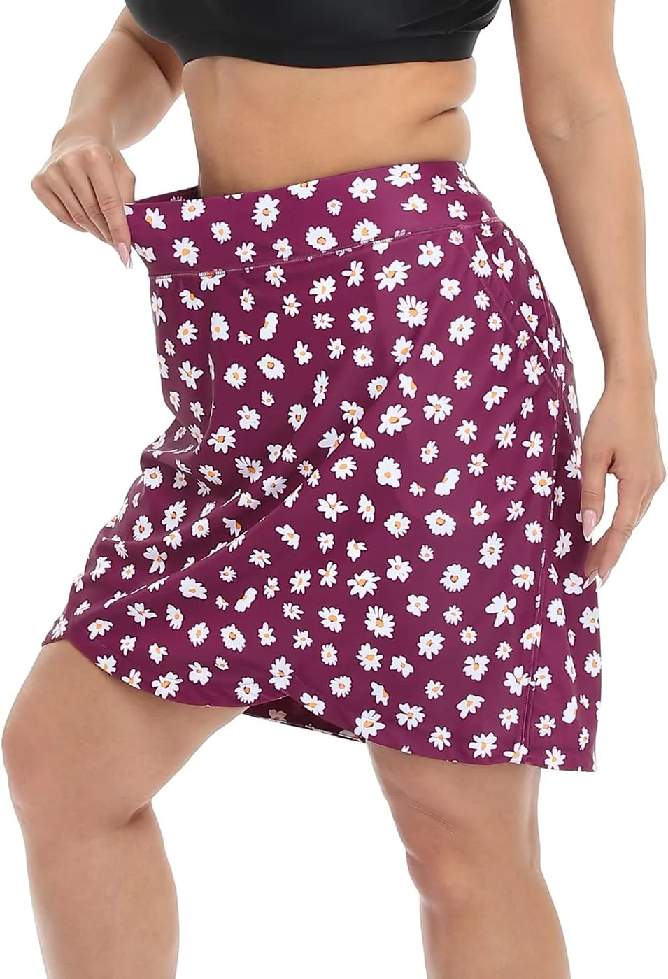 HDE Womens Plus Size Skort Skirt with Bike Shorts Active Golf Swim Skirt Pockets