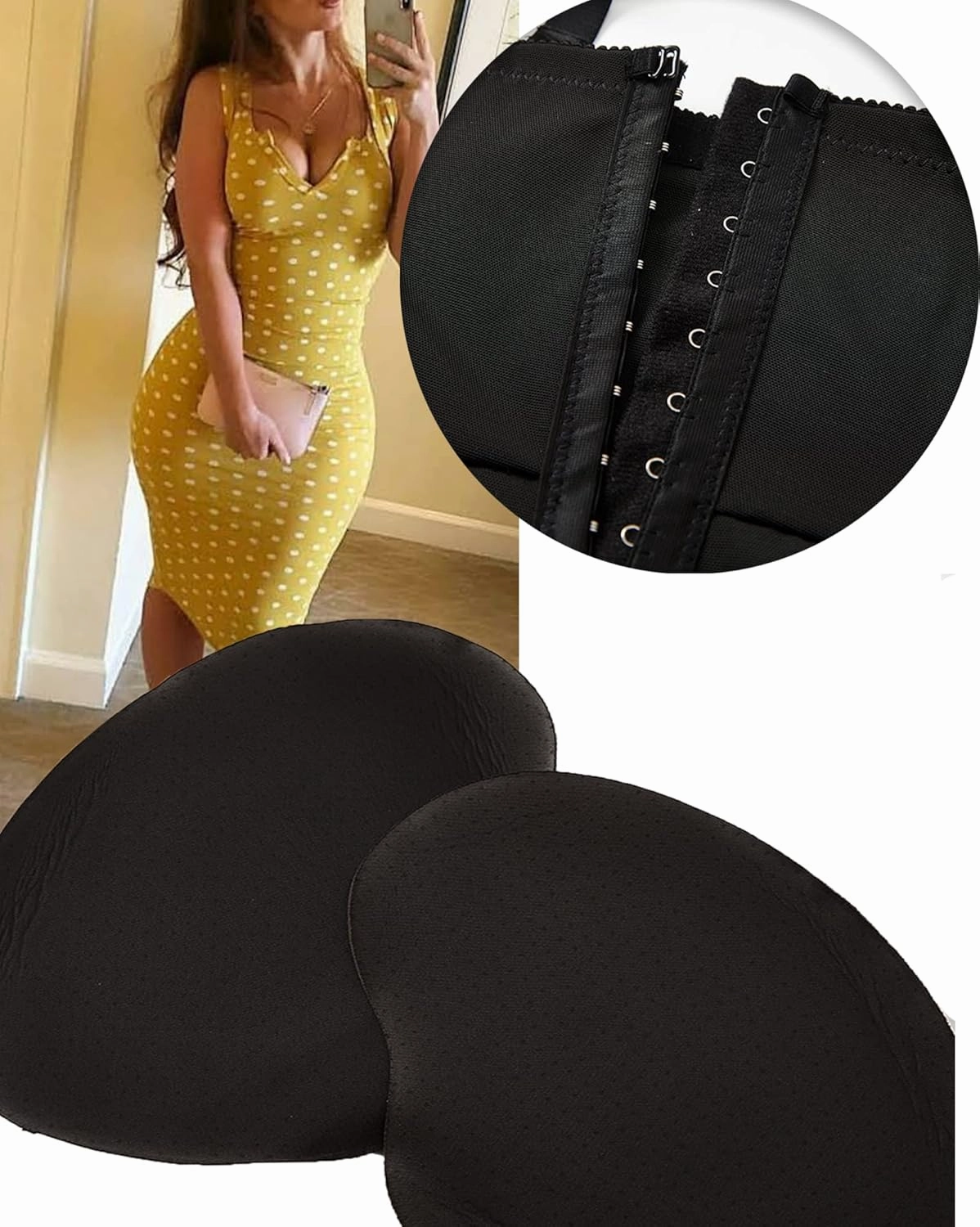 Hip Enhancer Shapewear Butt Pads Fake Hip Dip Shapewear Padded Underwear Body Shaper for Women Butt Lifter Butt Shaper