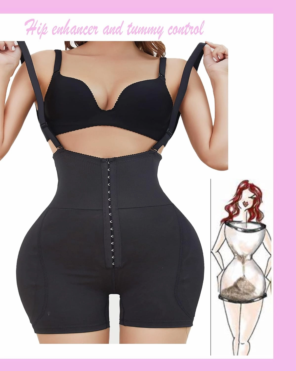 Hip Enhancer Shapewear Butt Pads Fake Hip Dip Shapewear Padded Underwear Body Shaper for Women Butt Lifter Butt Shaper
