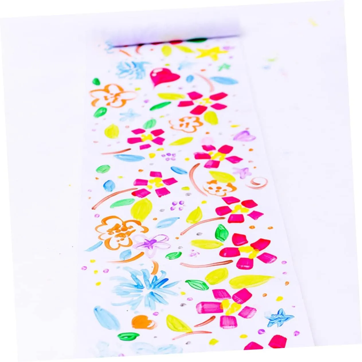 Hohopeti Watercolor Paper Rolls for Kids Craft 44cm x 25m Acid-Free Drawing Paper Roll White Safe Flat