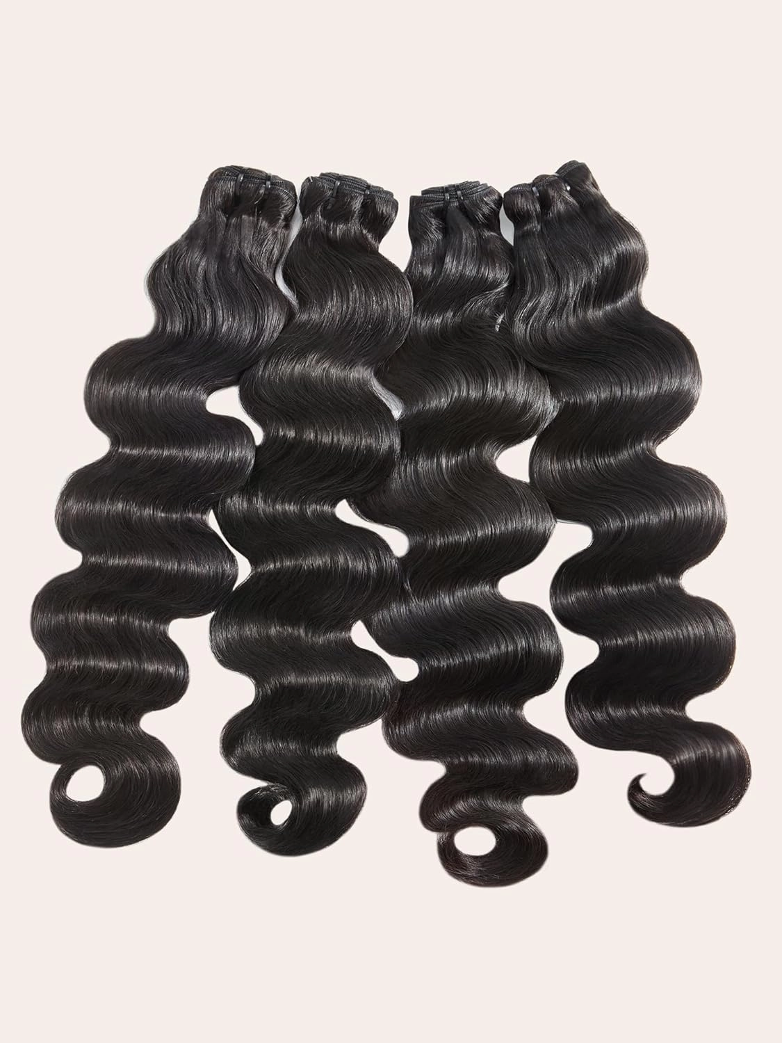 Human Hair Bundles 4 Bundles Hair Extensions Body Wave Human Hair 18 20 22 24 Inch 100% Unprocessed Brazilian Virgin Hair Quick Weave Natural Black