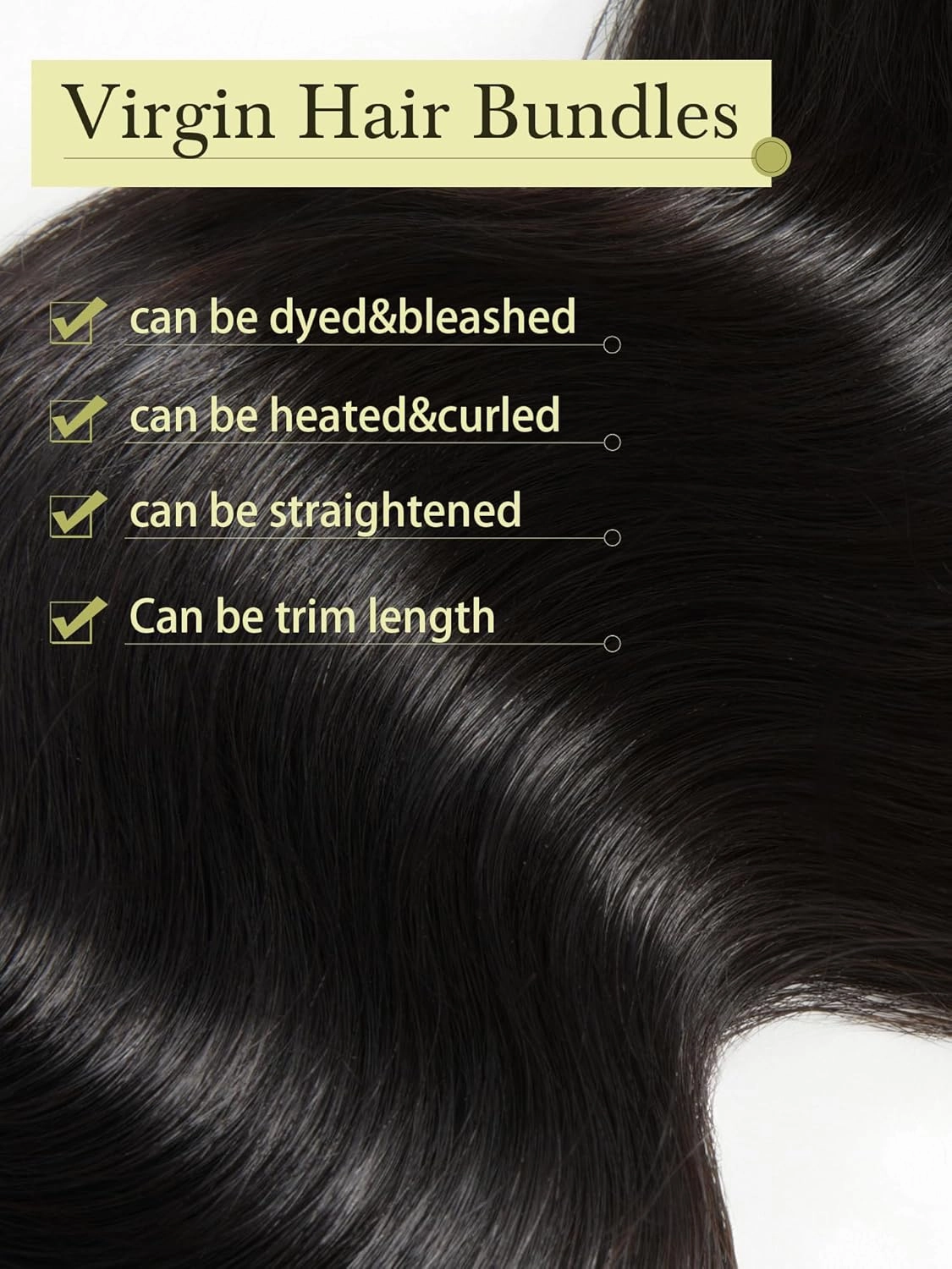 Human Hair Bundles 4 Bundles Hair Extensions Body Wave Human Hair 18 20 22 24 Inch 100% Unprocessed Brazilian Virgin Hair Quick Weave Natural Black
