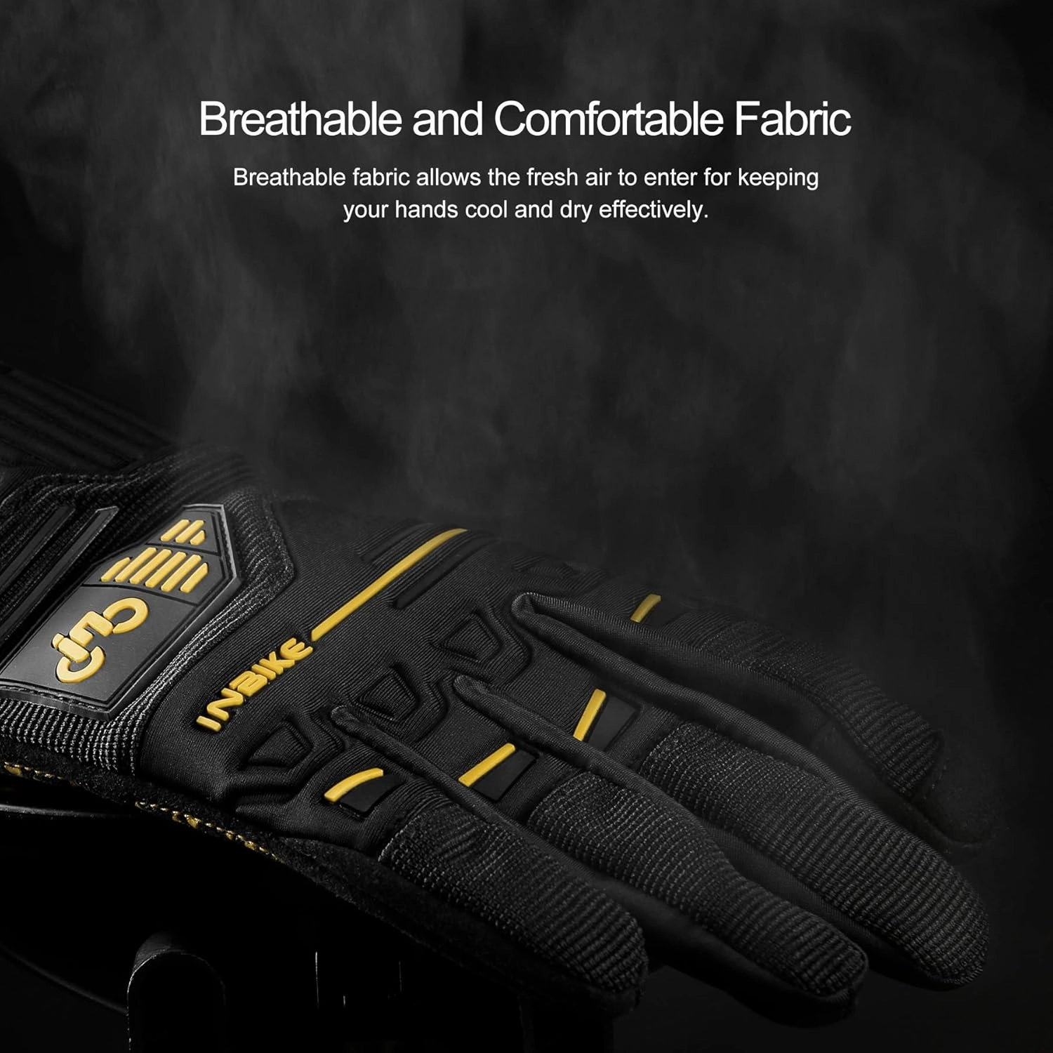 INBIKE Cycling Gloves Bike Glove Anti Slip Shock Absorbing Adjustable Breathable Padded MTB Racing Sports Gloves…
