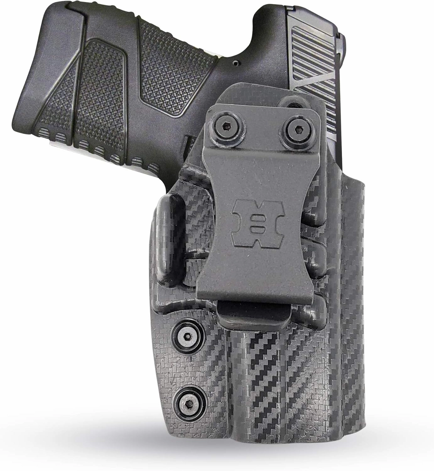 Iwb Kydex Holster for MOSSBERG MC1 Concealed Carry by Houston - Lined Inside for Maximum Protection - Reinforced Plastic Clip Carbon Fiber - Lightweight Durable