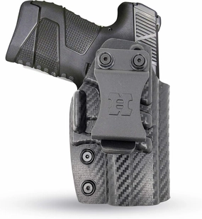Iwb Kydex Holster for MOSSBERG MC1 Concealed Carry by Houston - Lined Inside for Maximum Protection - Reinforced Plastic Clip Carbon Fiber - Lightweight Durable