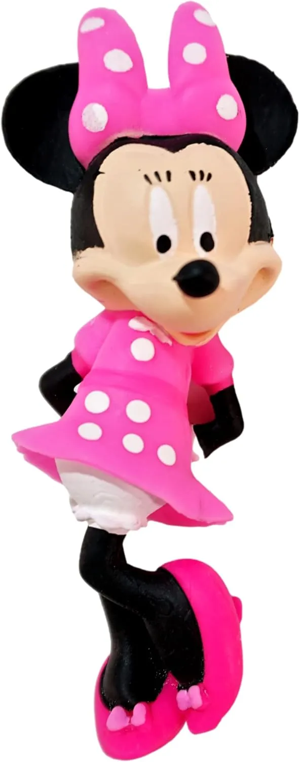 JA-RU Disney Original Stretchy Minnie Mouse Toy (6 Stretchy Toy Figure) Squishy Fidget Toys for Kids. Stress Reliever Sensory Items. Bulk Classroom Prizes Elementary. B-6900-6