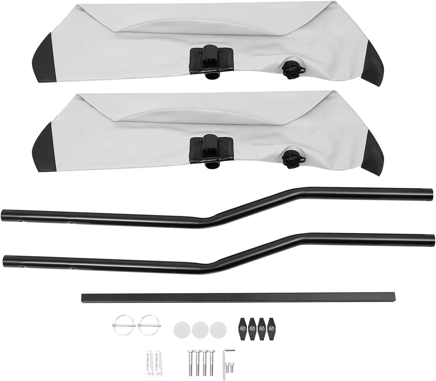 Kayak Canoe Outrigger Stabilizers, 2PCS Inflatable Kayak Outrigger Float, PVC Inflatable Pontoon Fishing Float Tube Kit, for Canoes Kayaks Fishing Boats