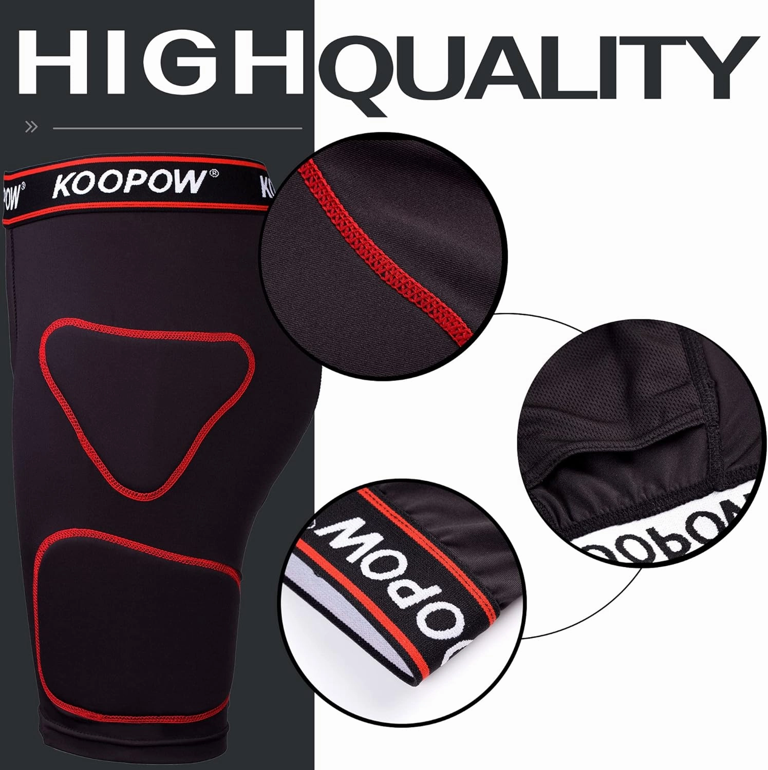 KOOPOW Youth Boys Padded Sliding Shorts Slider Pad with Soft Protective Athletic Cup for Baseball, Football, Lacrosse