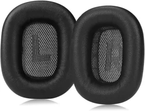 Lambskin Ear Cushions for Apple AirPods Max Headphones Replacement Earpads Sweat Proof Ear Cups Cushion Easy to Install with Magnet,Sheepskin and Memory Foam(Black)