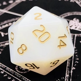 LANGWEI DND Dice Set Pretty Opal Polyhedral Role Playing Dice Set for TRPG Table Games Dungeons and Dragons Games, Creative Gifts,D20
