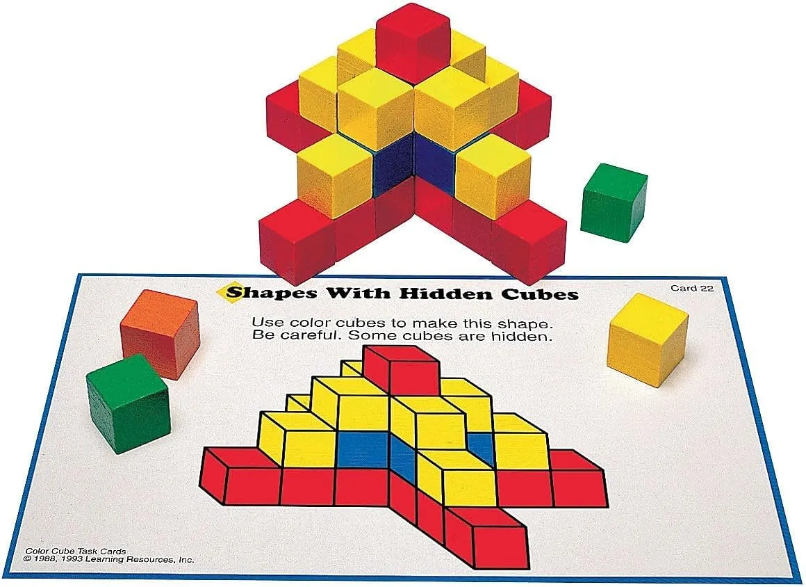 Learning Resources Creative Color Cubes, Fine Motor Skills, Counting Skills, Basic Math, 100 Piece, Ages 3 