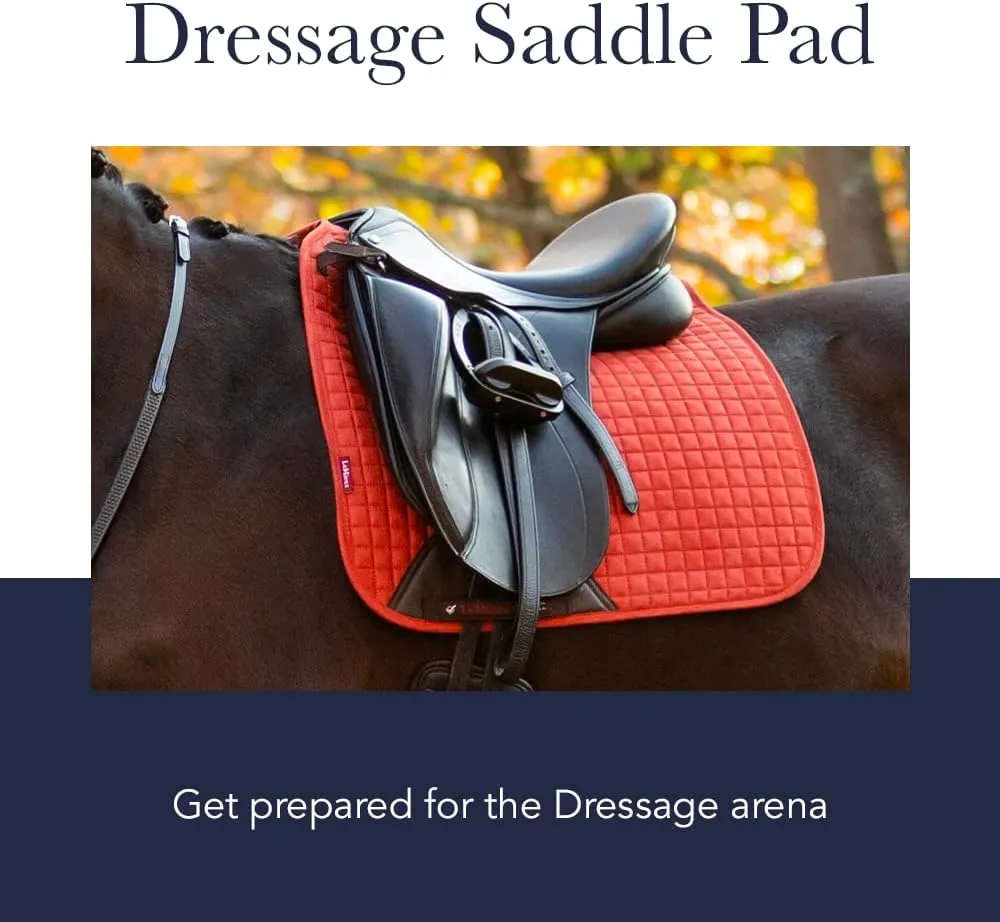 LeMieux Dressage Cotton Square Saddle Pad - Saddle Pads for Horses - Equestrian Riding Equipment and Accessories