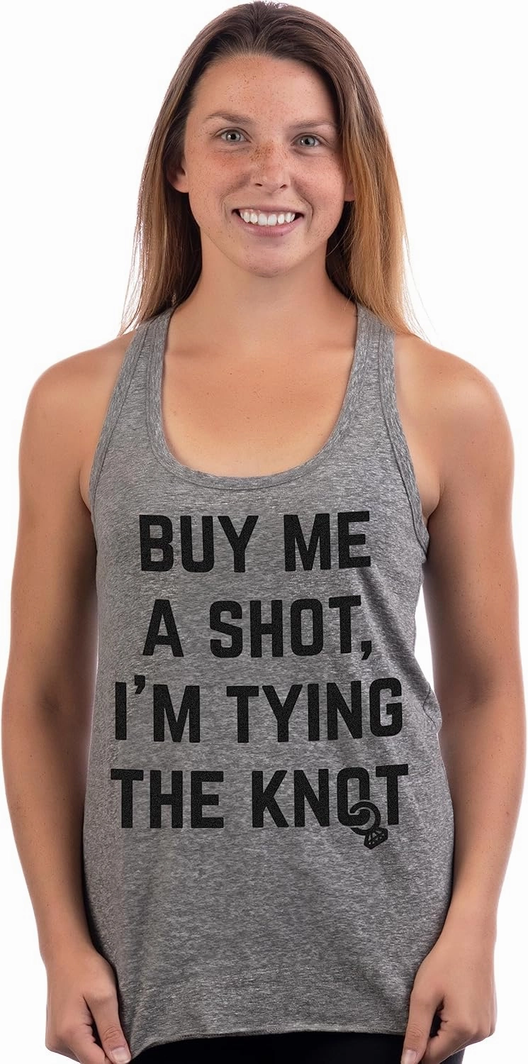 Let That Sh*t Go | Funny Zen Buddha Yoga Mindfulness Peace Hippy Women Racerback Tank Top