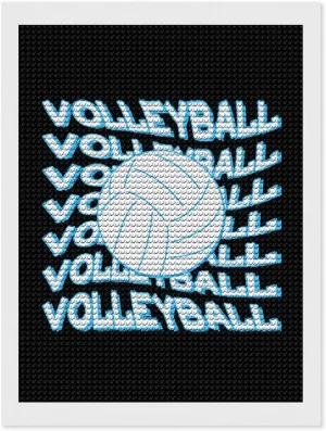 Love Volleyball Balls Diamond Art Painting Kits Craft for Home Wall Decor for Adults DIY Gift 12"x16"
