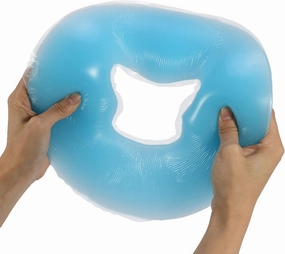Massage face Gel,Silicone ow, Silicone ow Soft Massage Overlay Face Relax Cushion Pad Face Relax ow Headrest SPA Beauty Salon Skin Care (Sky Blue)