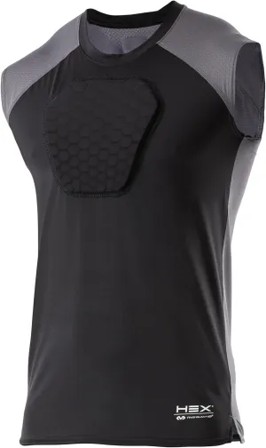 McDavid Youth Chest Protector Baseball Heart Guard Sternum Protection Compression Shirt. HEX Padded Shirt