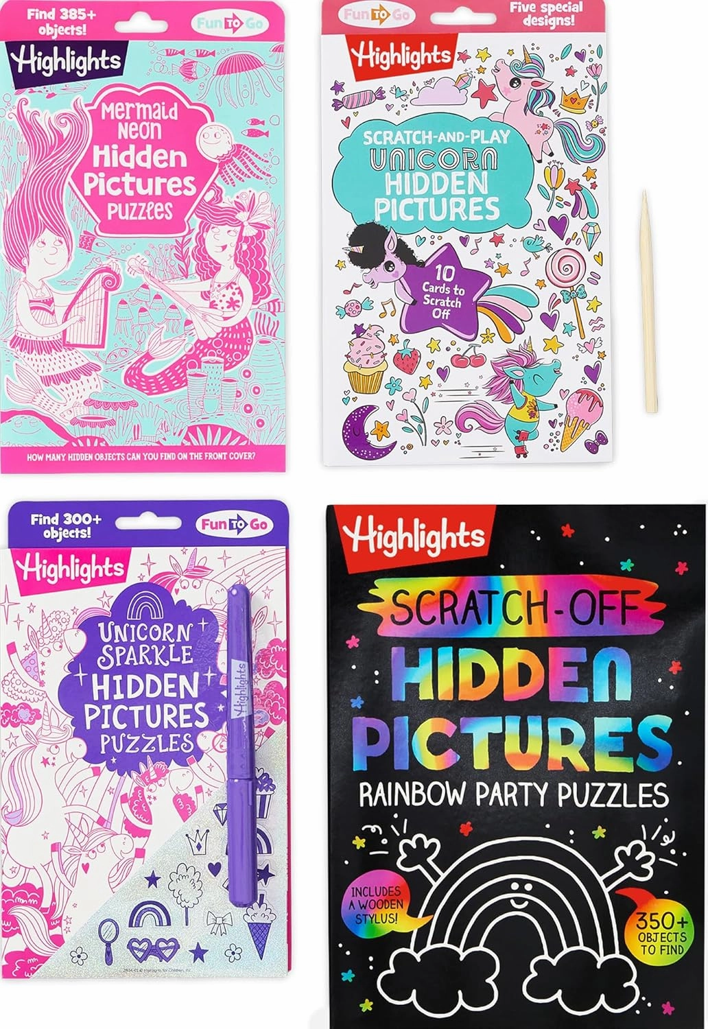 Mermaids and Unicorns Activity Book Set for Kids Ages 6 and Up