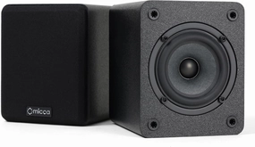 Micca COVO-S 2-Way Passive Bookshelf Speakers, Amplifier Required, Not for Turntable, 3-Inch Woofer, 0.75-Inch Tweeter, Wall Mountable, Pair, Black