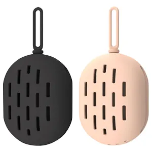 Mikinona 2pcs Silicone Makeup Sponge Box Portable Cosmetic Holder for Travel Compact Lightweight Beauty Sponge Case Quick-dry Design for Organizing Makeup