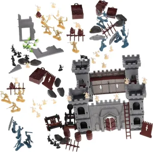 Milisten 310-piece Pirate Medieval Castle Knight Toy Set Assembled Castle Model Pirate Toys for Boys Boys and Girls' Playset Props