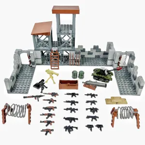 Military WW2 Building Blocks Set, Army Bricks Base with Weapons and Tank and Soldiers, Construction Toys for Kids Boys Gift 6-12 Years