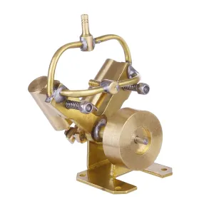Mini Steam Engine Model Kit, V-Shape Double Cylinder Pure Copper Steam Engine Without Boiler, Educational Physics Toy for Model Boats & Collectors